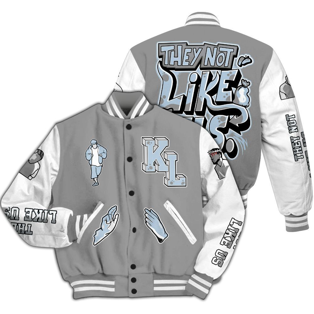 Varsity Jacket To Match Cool Grey 6s - Dislike Us Graphic All Over Print