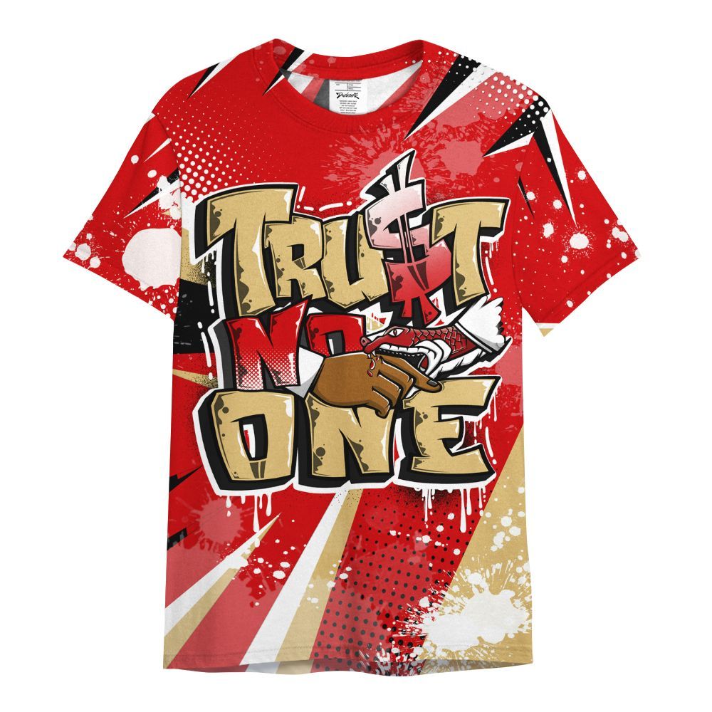 Shirt To Match Ja 2 Halloween - Poly Trust No One Dripping All Over Print