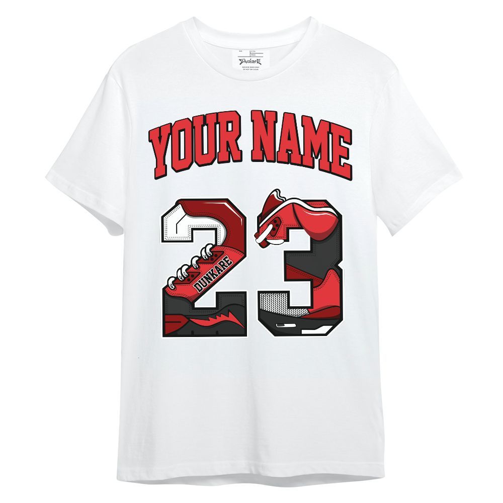Shirt To Match Chile Red 9s - Custom Name Number 23 5s Unisex Shirt
