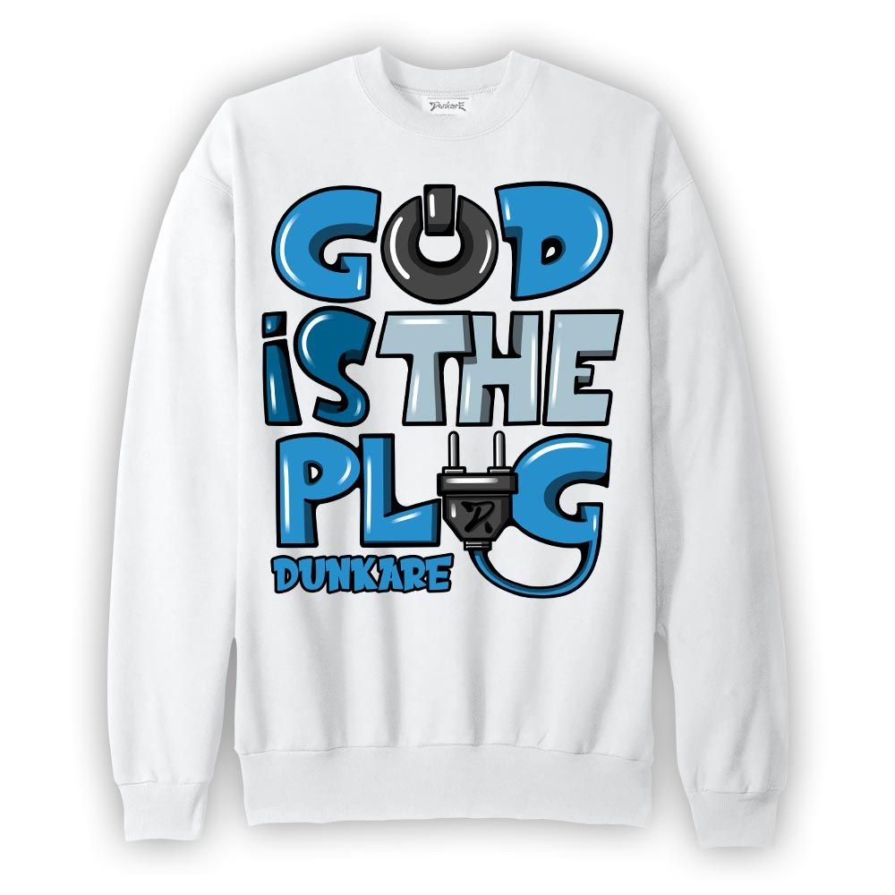 Sweatshirt To match Powder Blue 9s Sweatshirt - God Is The Power Cord Graffiti Graphic