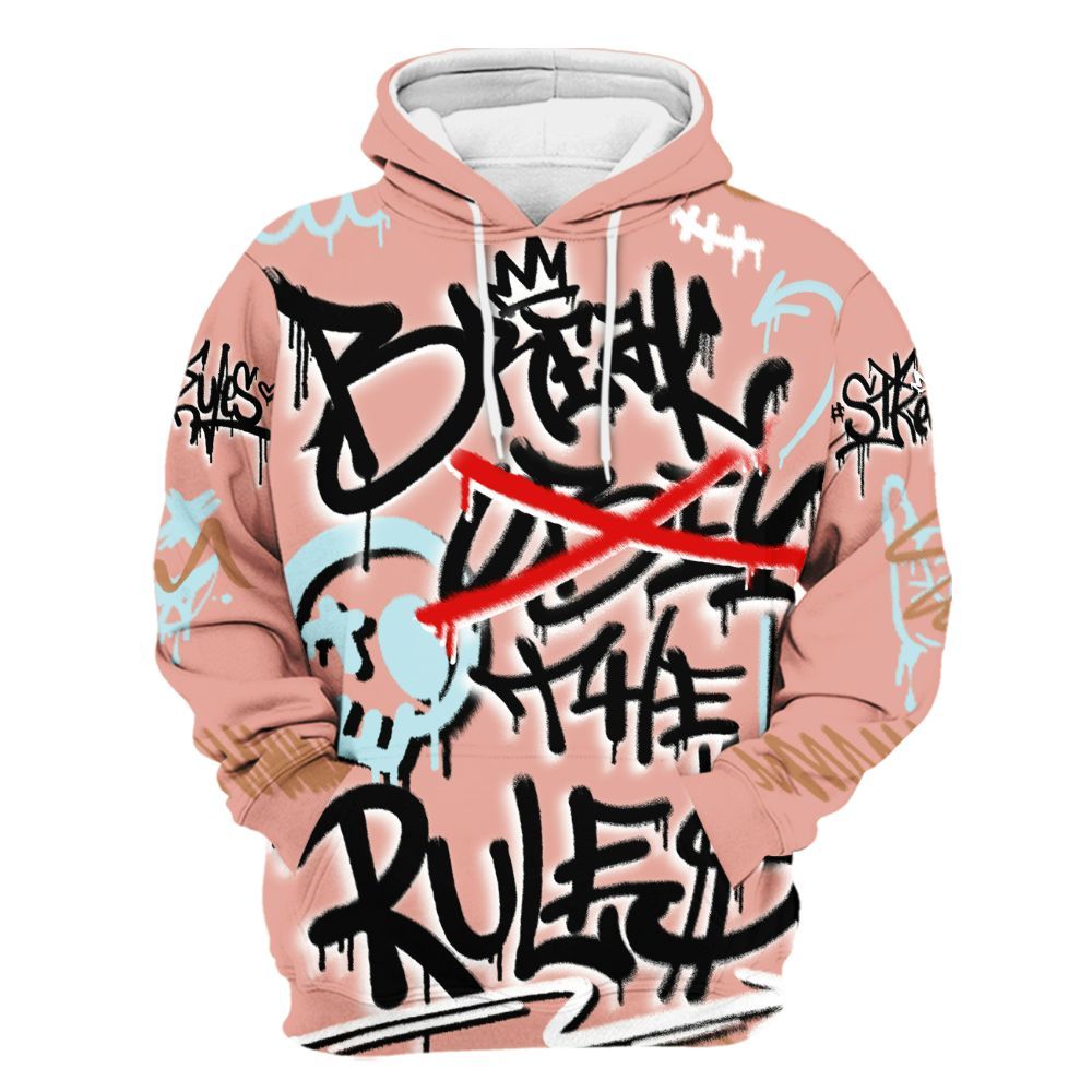 Hoodie To Match Dunk Low Glacier Arctic - Break Rules Streetwear All Over Print