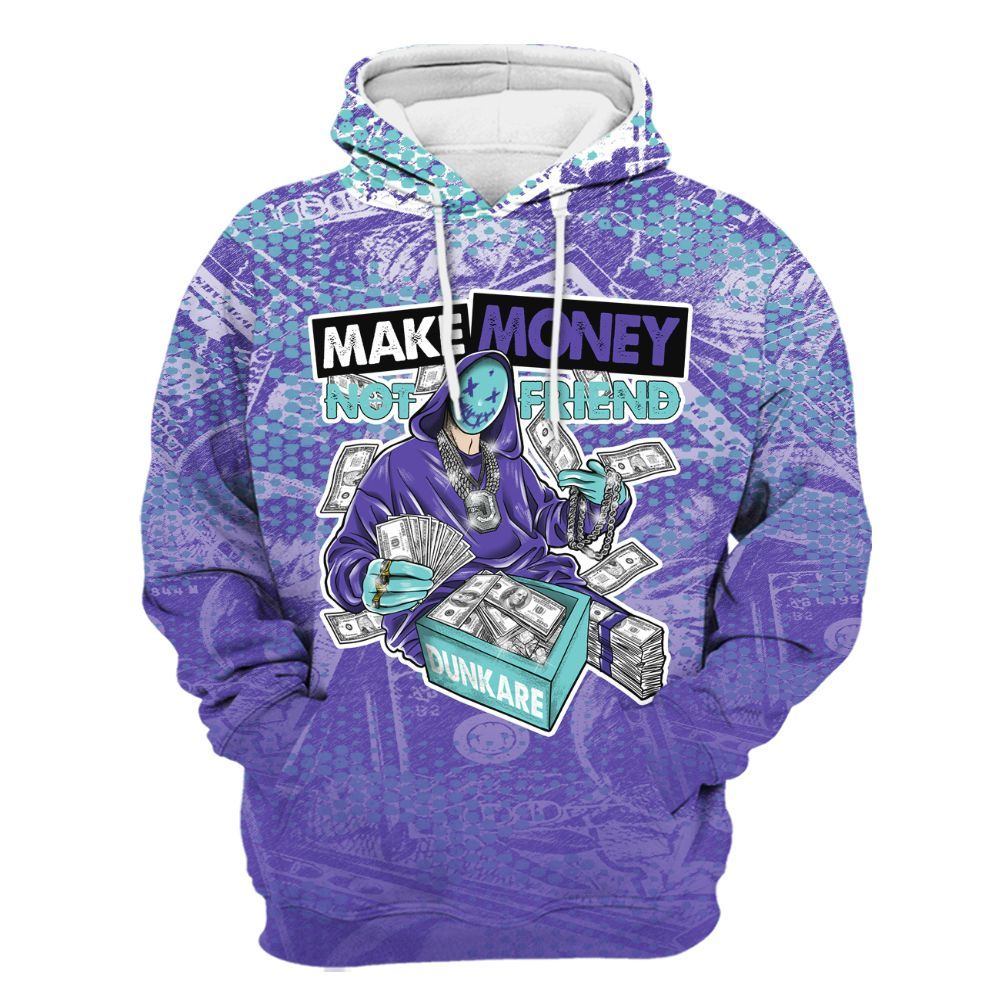 Hoodie To Match Low Hornets 1s - Make Moneys Unique All Over Print