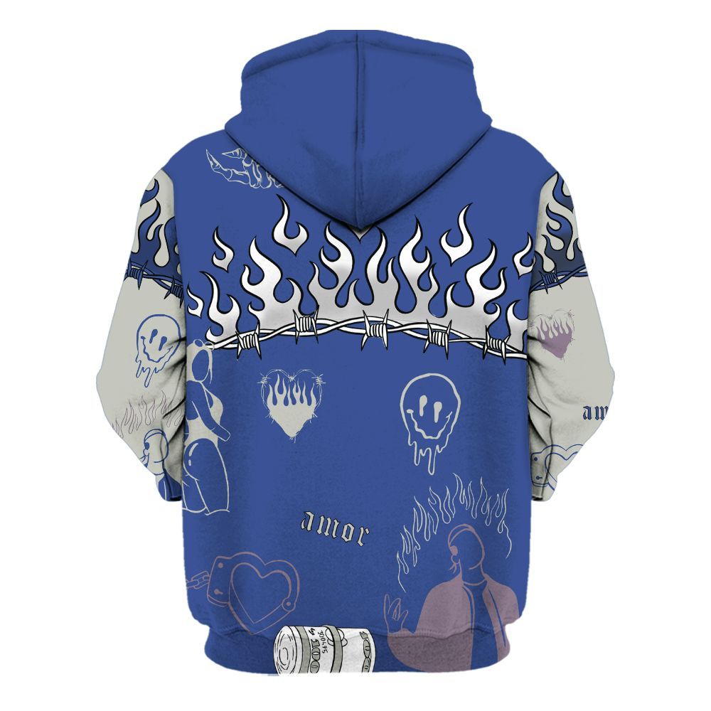 Hoodie To Match Low OG Voodoo Alternate 1s - Snake Trust No One All Over Print