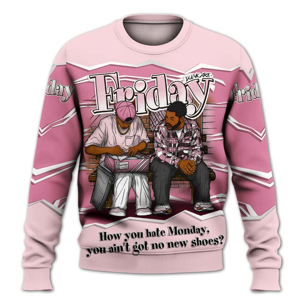 Sweatshirt To Match GS Pearl Pink 12s Shirt, Friday Movie 90s TV All Over Print