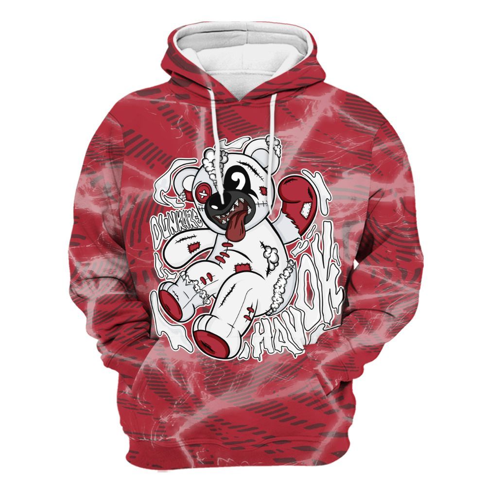 Hoodie To Match Black Toe 14s - Havok Bear All Over Print