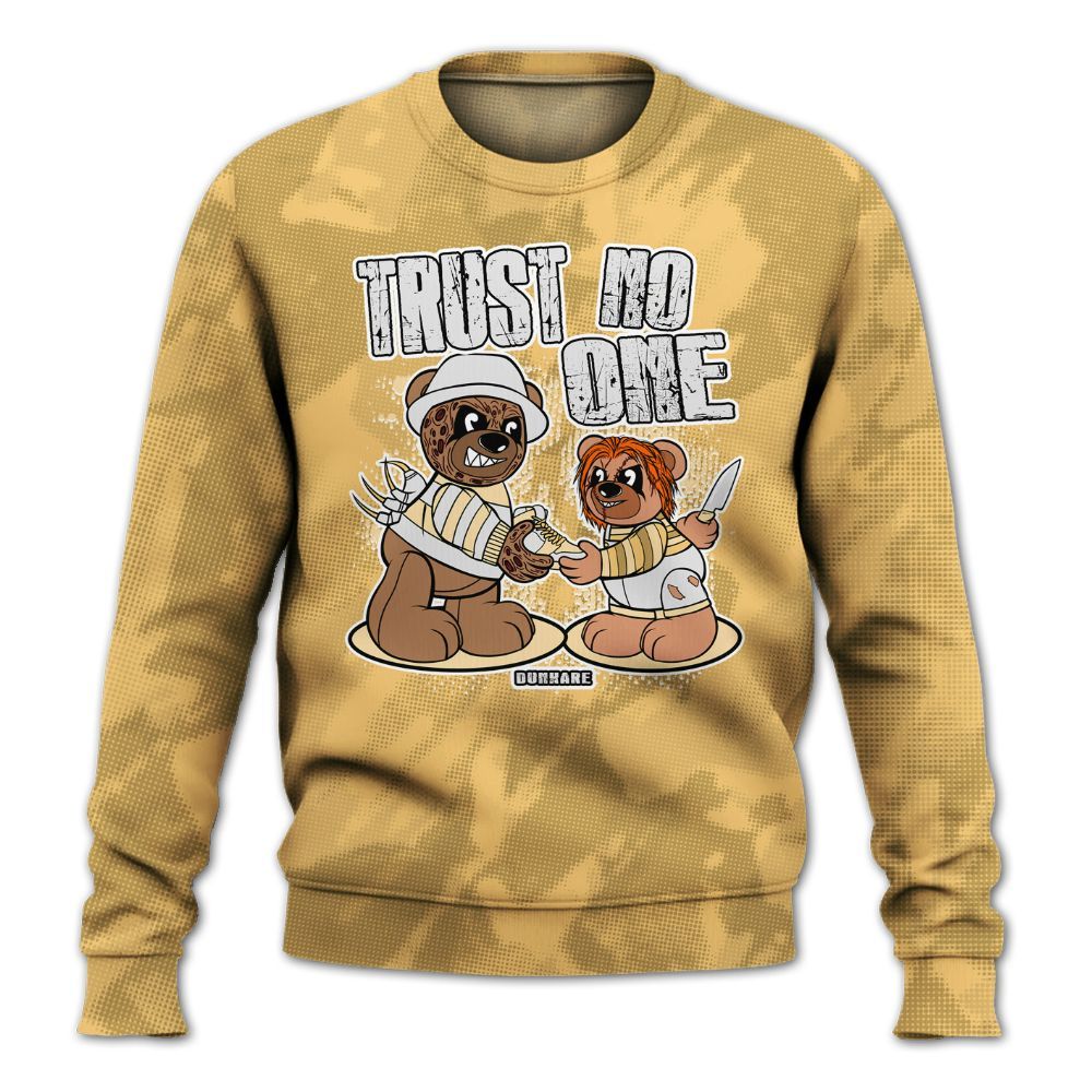 Sweatshirt To Match Craft Paris 6s - Trust No One Bear Abstract Halftone All Over Print
