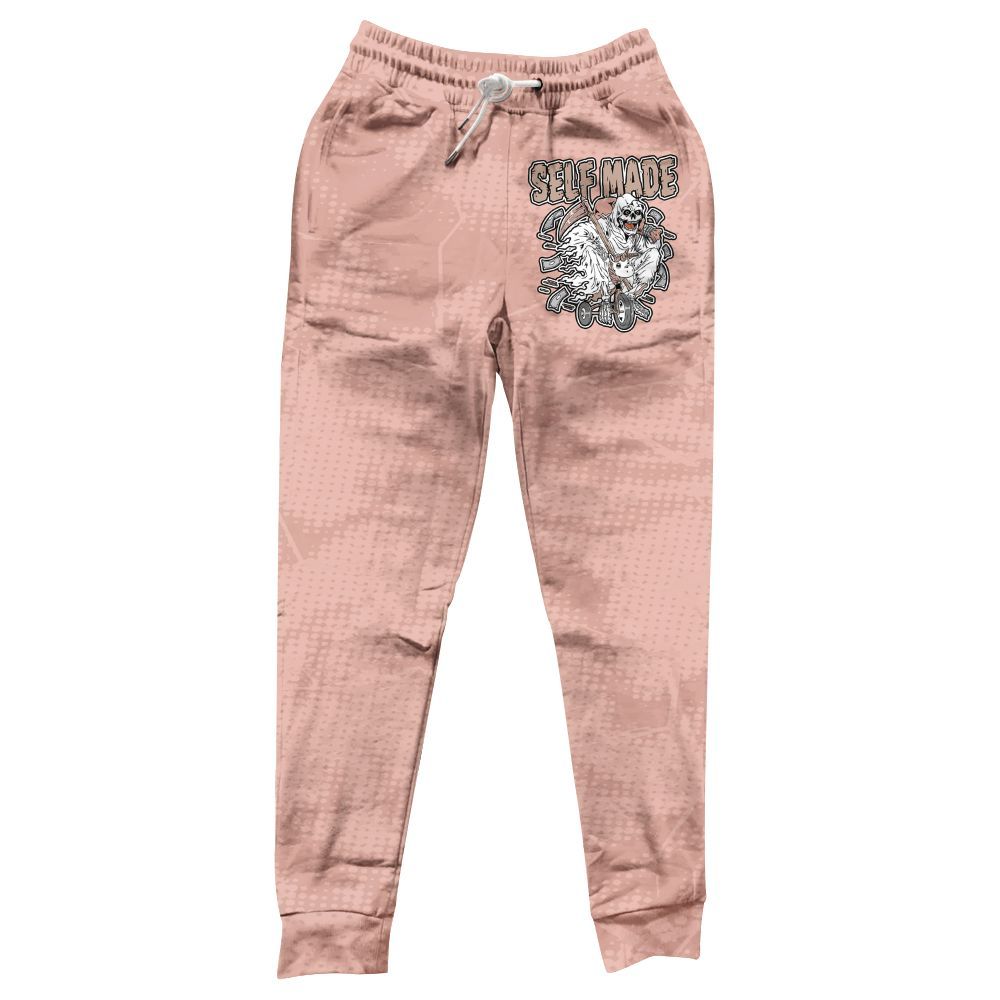 Sweatpant To Match Dunk Low Pink Velvet - Self Make Skeleton Crack All Over Print