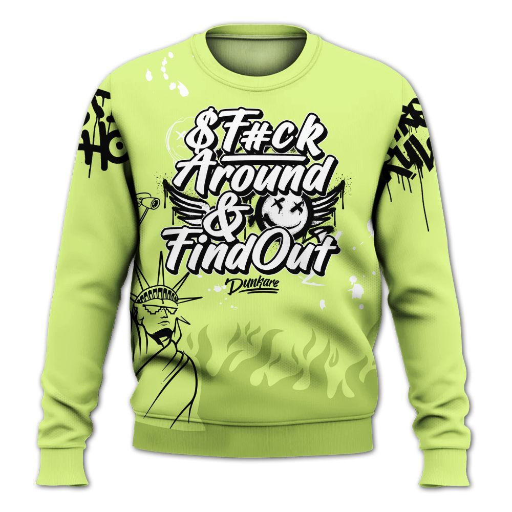 Sweatshirt To Match Air Max SNDR Volt - Graphic Fck Around Find Out All Over Print