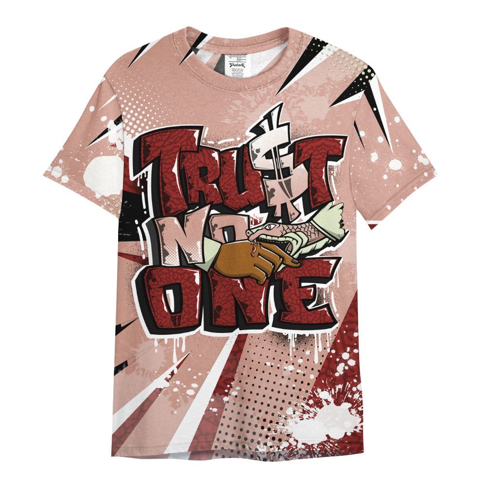 Shirt To Match Valentines Day 3s - Poly Trust No One Dripping All Over Print