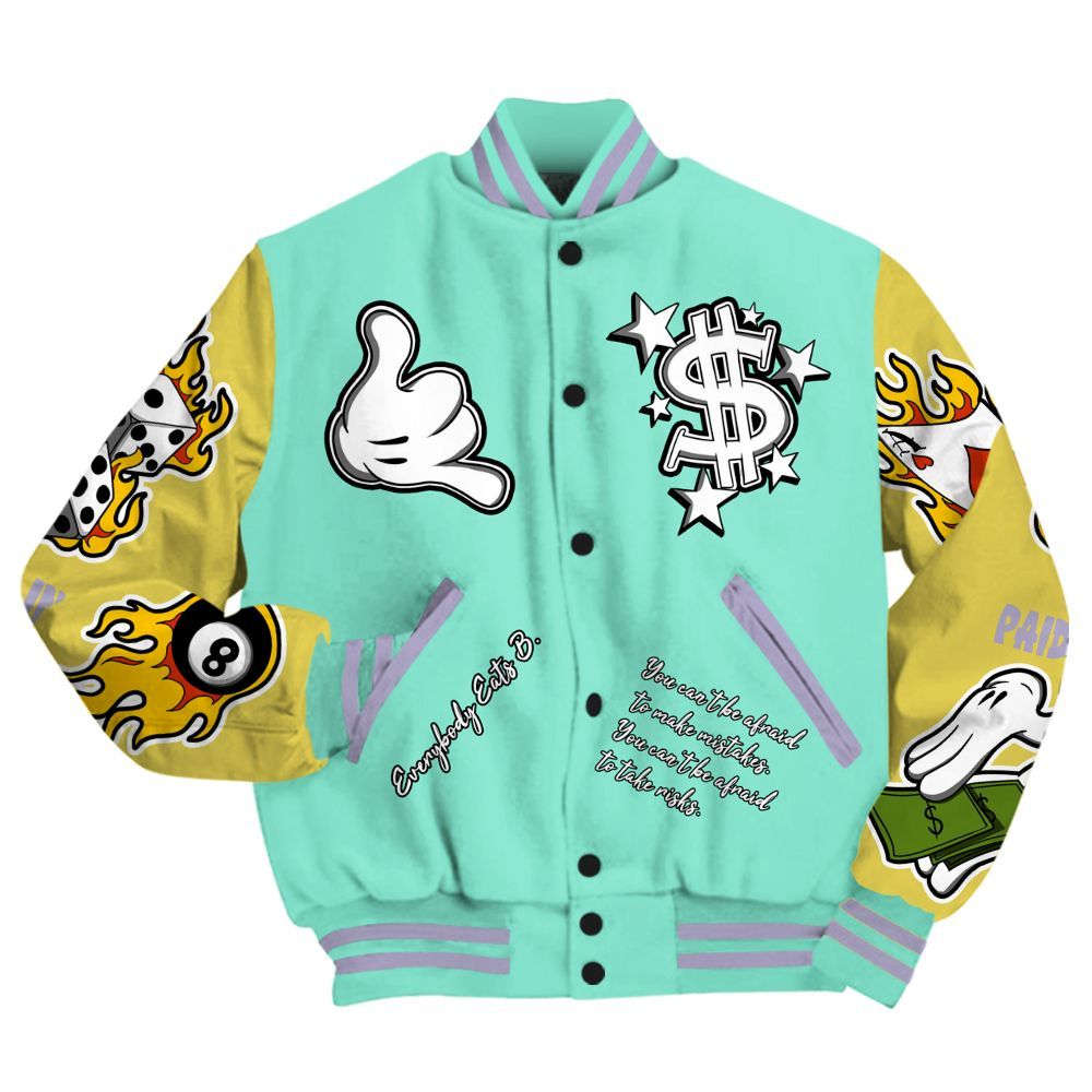 Varsity Jacket To Match Dunk Low Easter 2026 - Everybody Paid In Full Graphic All Over Print