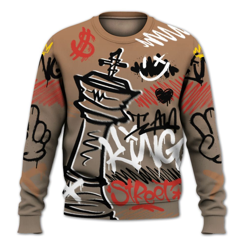 Sweatshirt To Match Air Max Rocky Distressed - Street King Chess Streetwear All Over Print