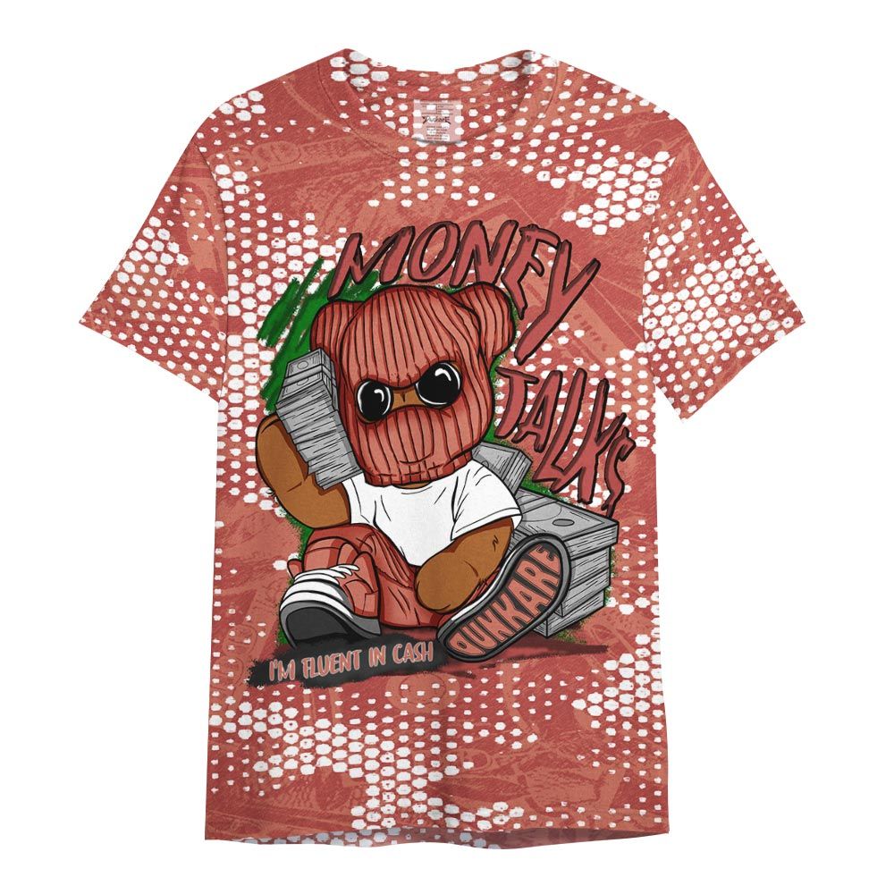 Shirt To Match Dune Red 13s - Money Talk Bear Banknotes Art Shirt Unisex