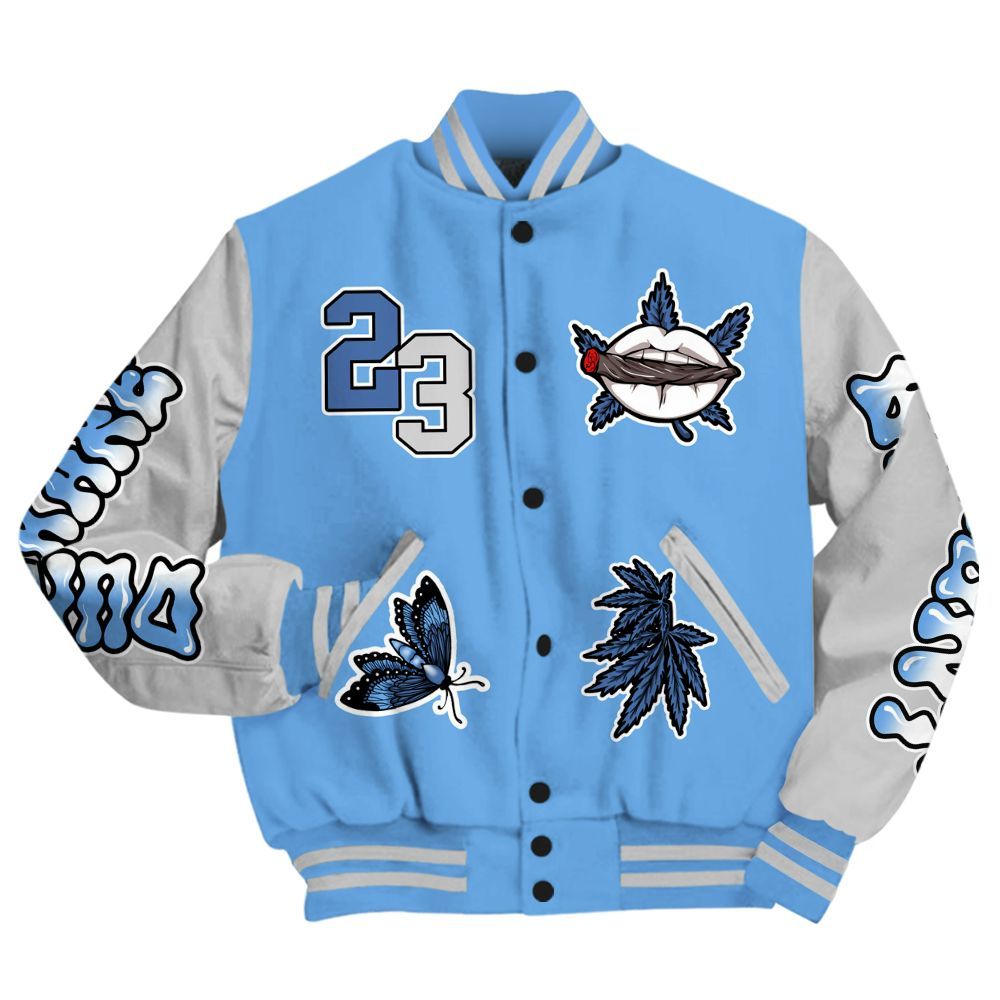 Varsity Jacket To Match University Blue 6s - Bluntz Unique All Over Print