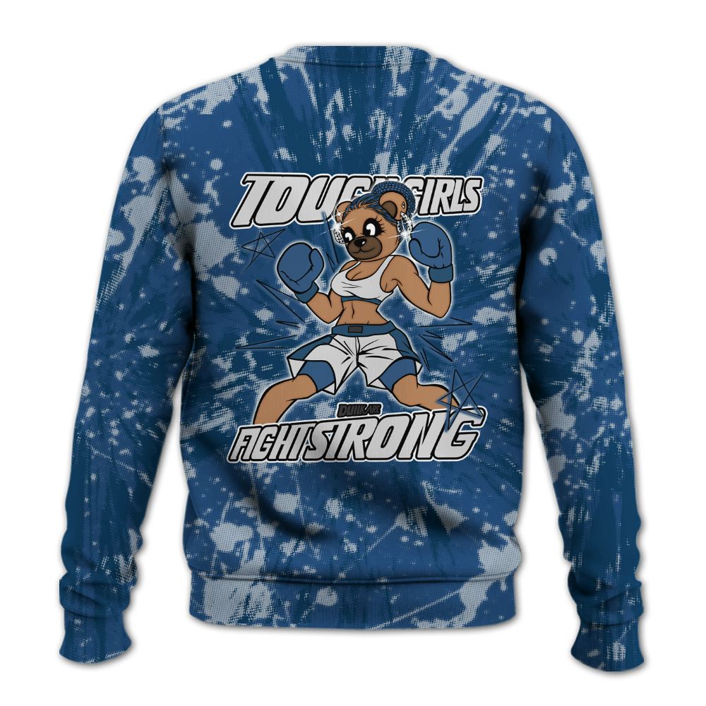 Sweatshirt To Match High OG Midnight Navy 1s - Gritty Girls Bear Luxury All Over Print