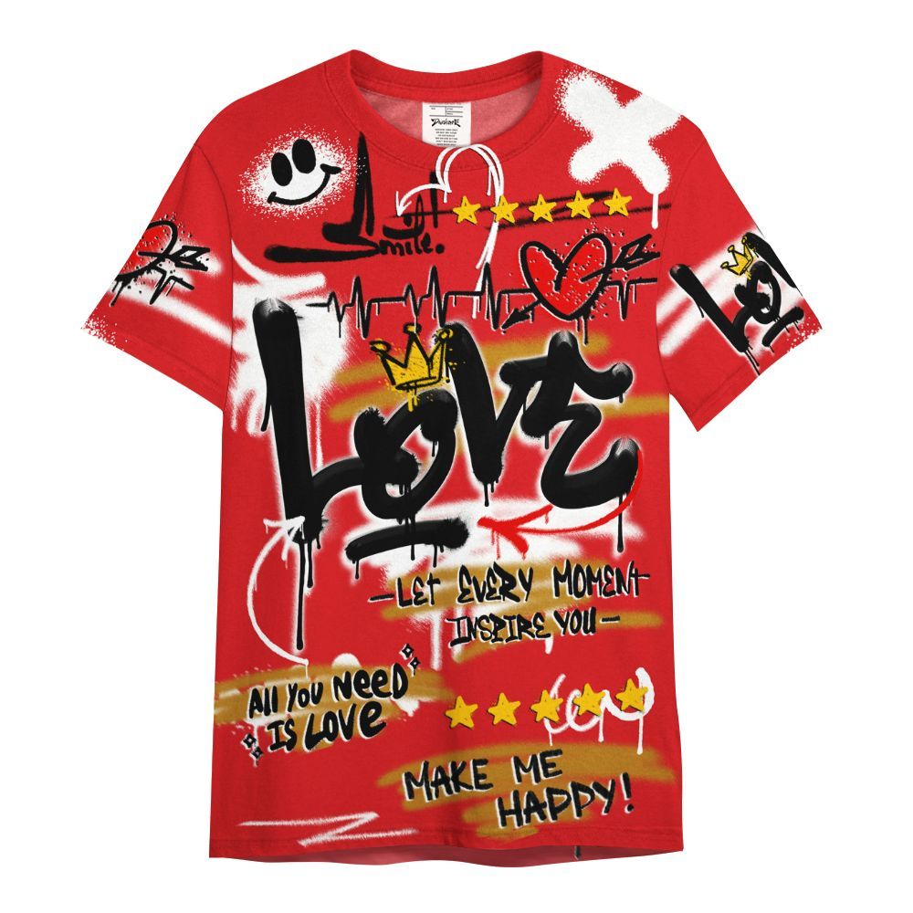 Shirt To Match Scoot Zeros Retro Portland - Happy Love Beats Graffiti Streetwear All Over Print