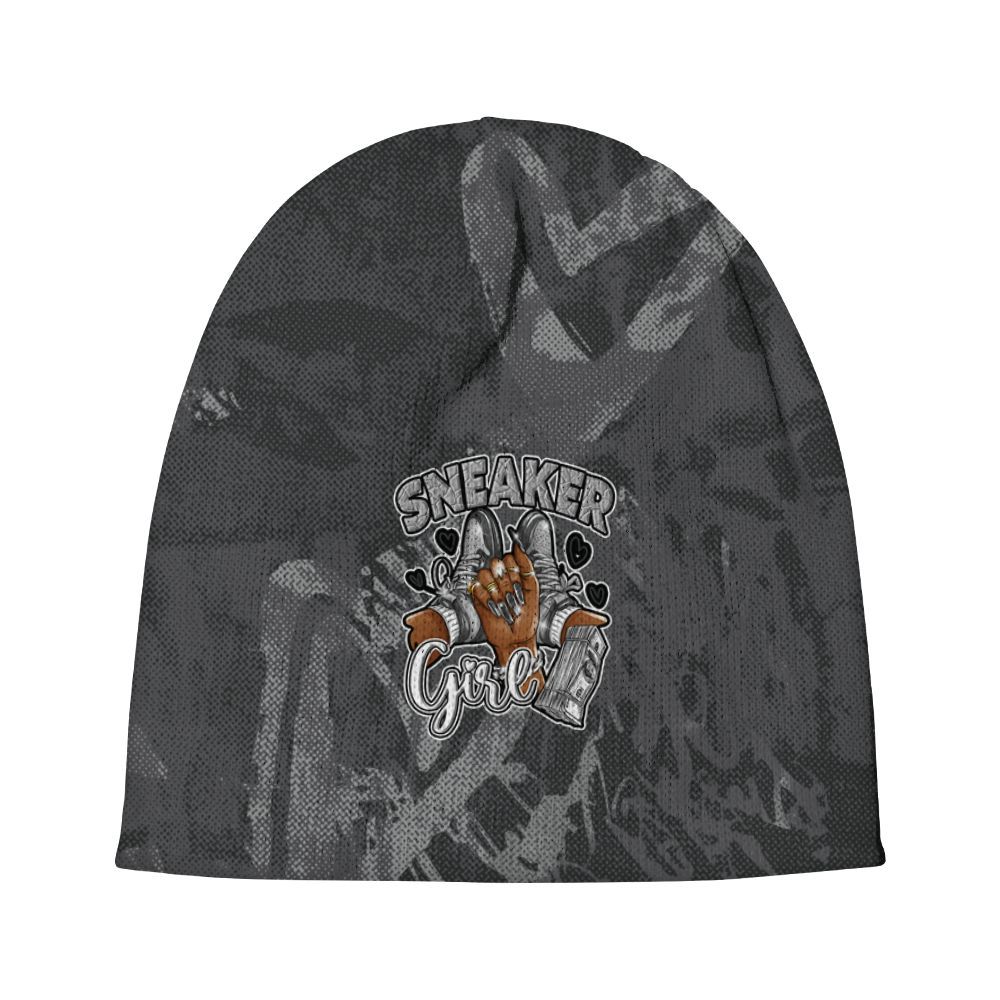 Beanie Hat To Match White Thunder 4s - Sneakerz Girlz Heart Grunge Graphic