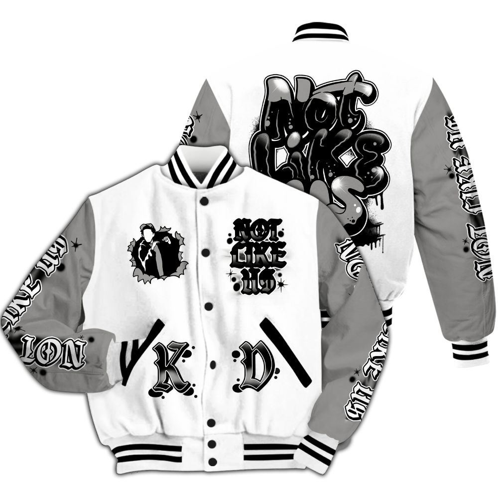 Varsity Jacket To Match OG Steel Grey 10s - None Like Us All Over Print