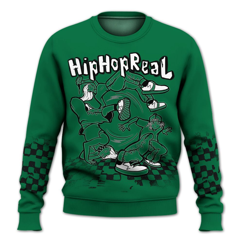 Sweatshirt To Match Pine Green 3s - Feel Life Street Style All Over Print