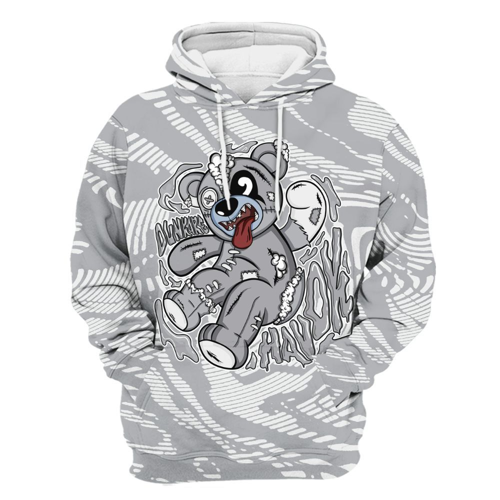 Hoodie To Match Low OG Wolf Grey 1s - Havok Bear All Over Print
