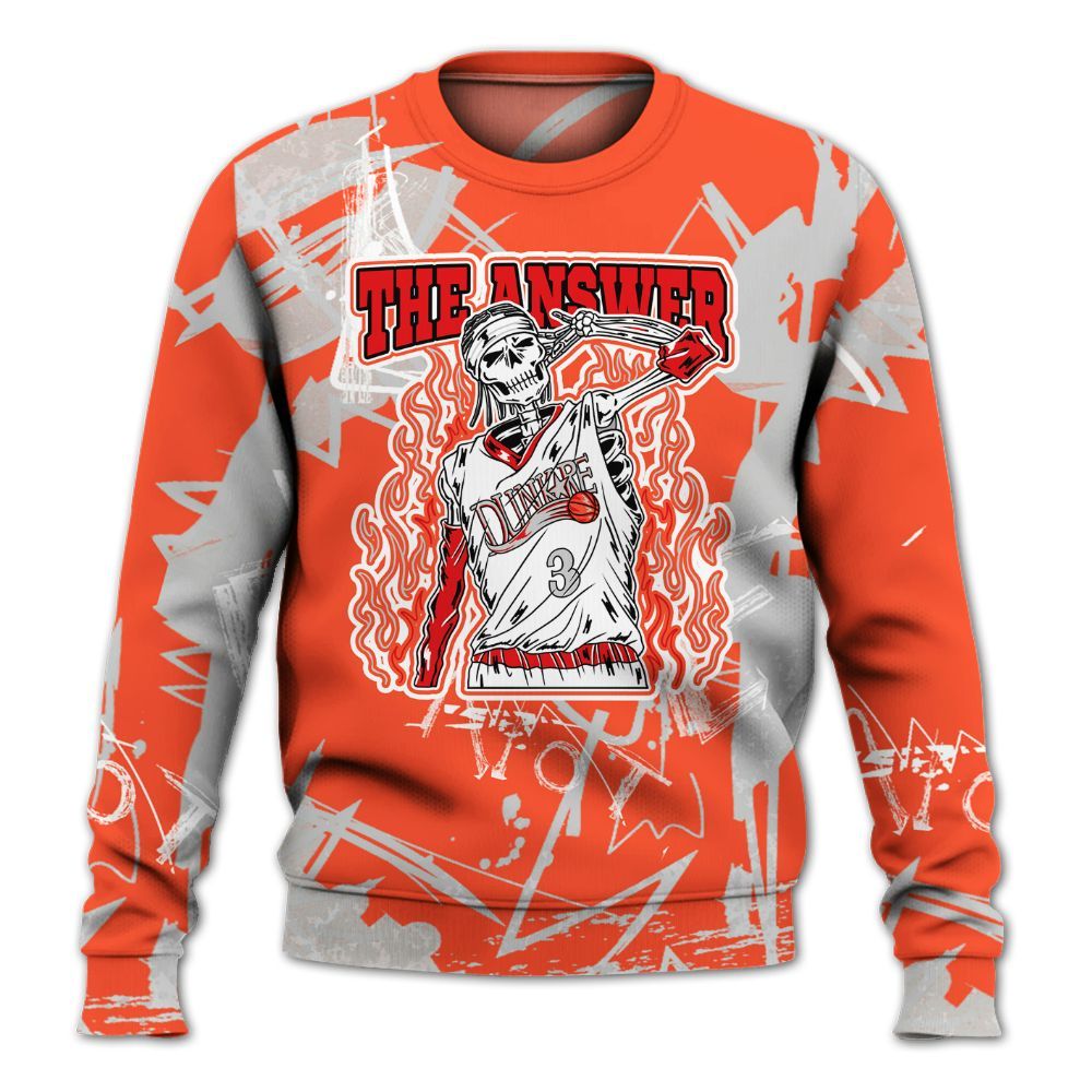 Sweatshirt To Match Air Max 1 86 Cosmic Clay - Allen Answer Skeleton Messyz All Over Print