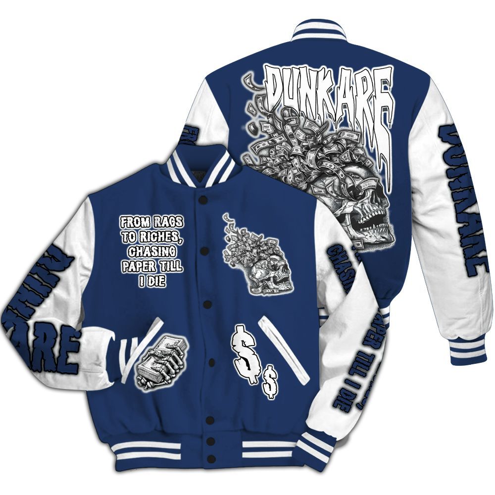 Varsity Jacket To Match Retro Flint 13s - From Rags To Riches All Over Print