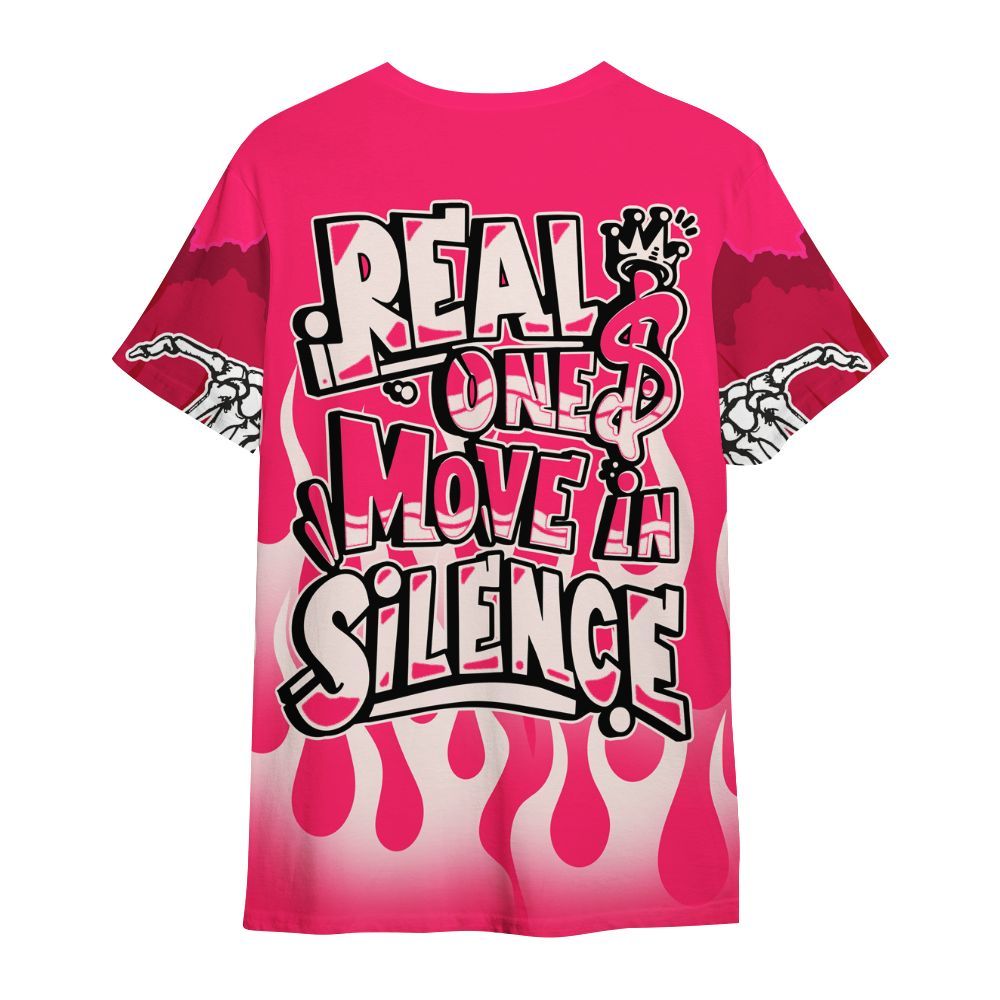 Shirt To Match A'One Pink Aura - Ones Move In Silence Graphic Trapped All Over Print