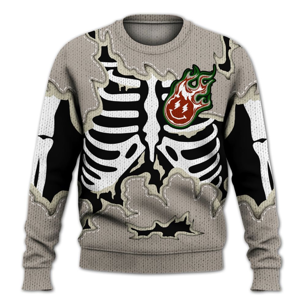 Knitted Sweater To Match El Grito 5s - Skeleton Smiley Face
