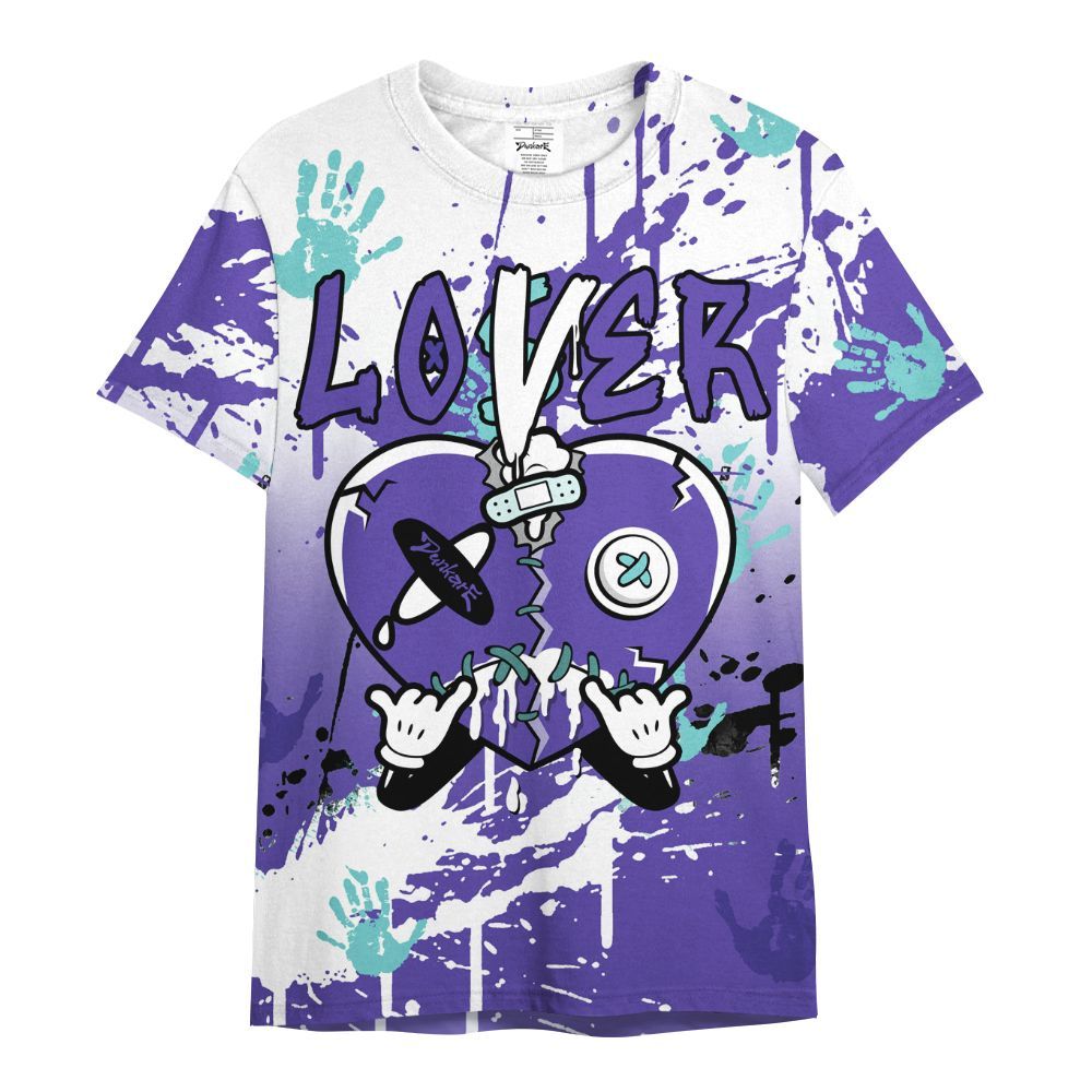 Shirt To Match Low Hornets 1s - Loser Lover Drip Heart All Over Print