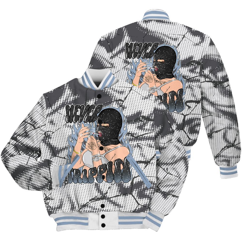 Varsity Jacket To Match Reverse Black White 6s Shirt - Ne'er Trippin' Unique Crack All Over Print