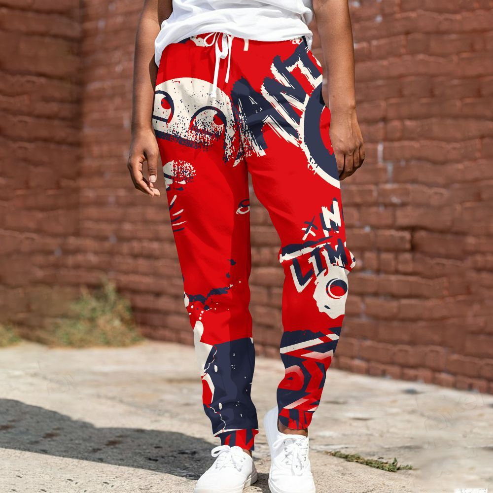 Sweatpant To Match Low OG Howard University 1s - Monogram Graffiti All Over Print