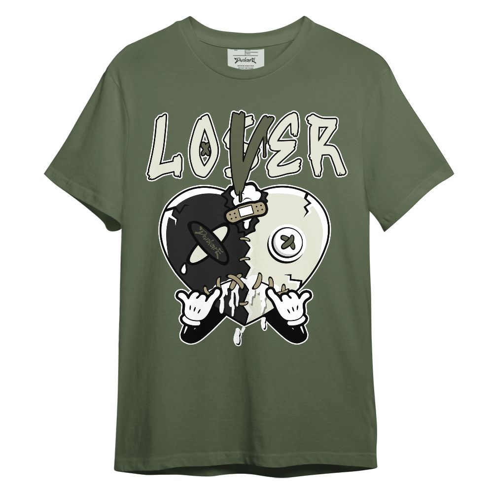 Shirt To Match Low OG Medium Olive 1s - Loser Lover Drip Heart Graphic