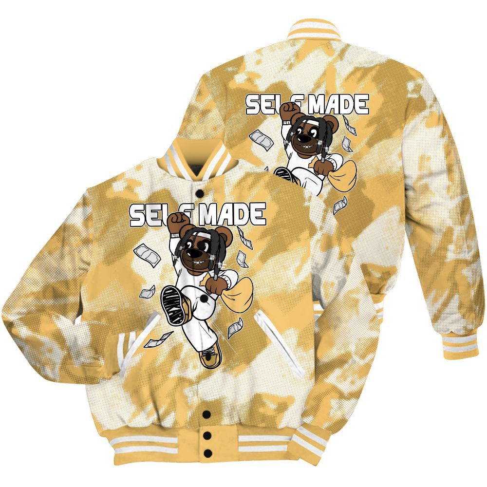 Varsity Jacket To Match Craft Paris 6s Shirt - Autonomous Bear Abstract Halftone All Over Print