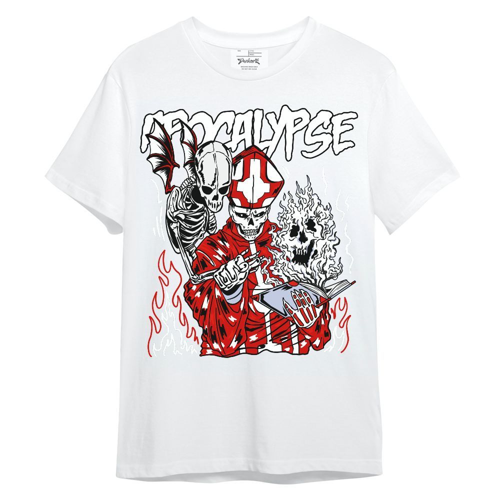 Shirt To Match Fire Red 6s - Apocalypse Skeleton Unisex Shirt