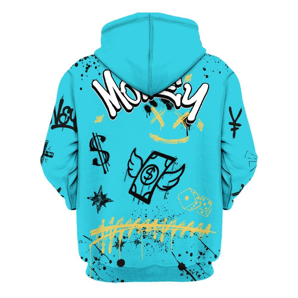 Hoodie To Match Retro Gamma Blue 11s - Everybody Paid In Full Crayon All Over Print