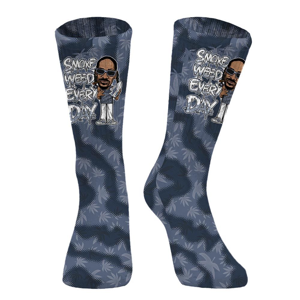 Sock To Match Low Diffused Blue 11s - Smoking Every Day Graphic Weeding Art