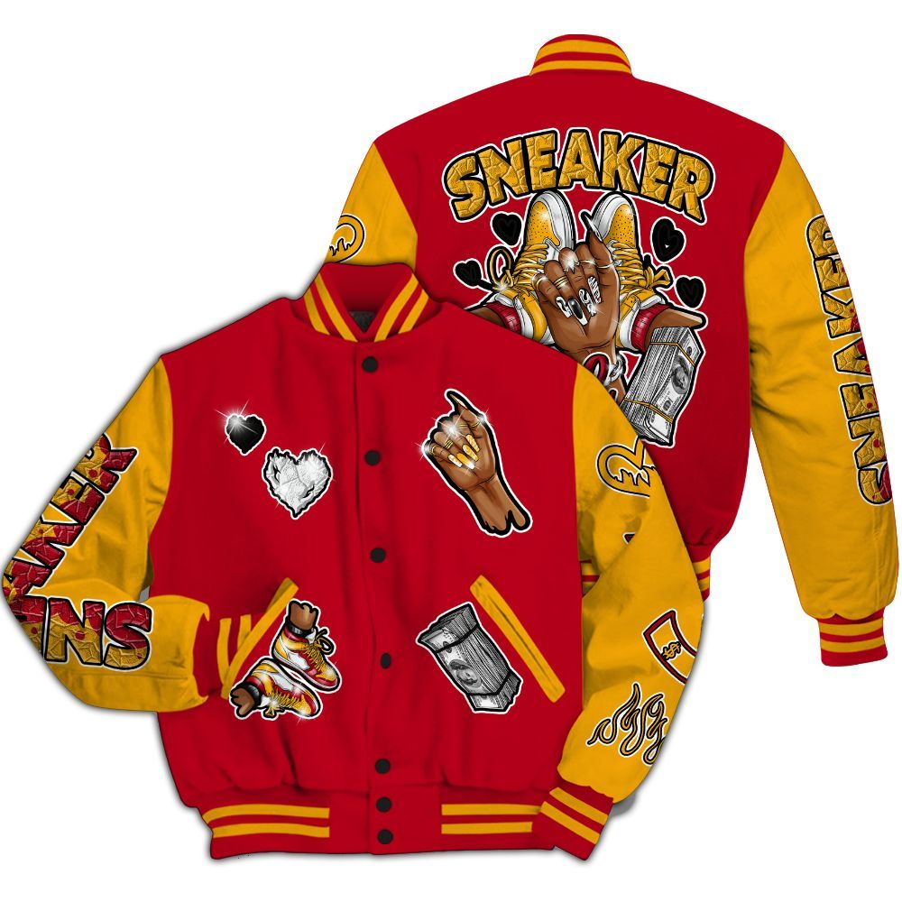 Varsity Jacket To Match Cardinal 7s - Sneakerz Girlz All Over Print
