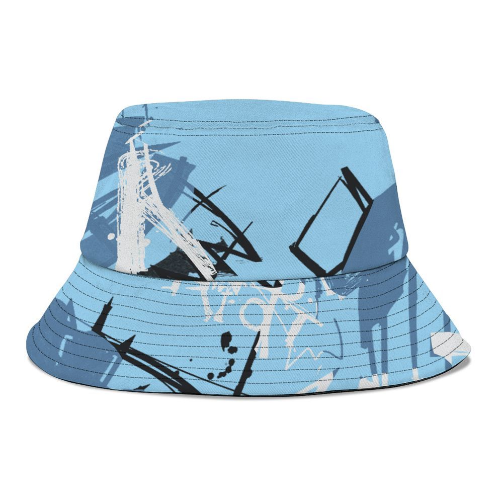 Bucket Hat To Match Legend Blue 11s - Seeya Skeleton Messyz Graphic