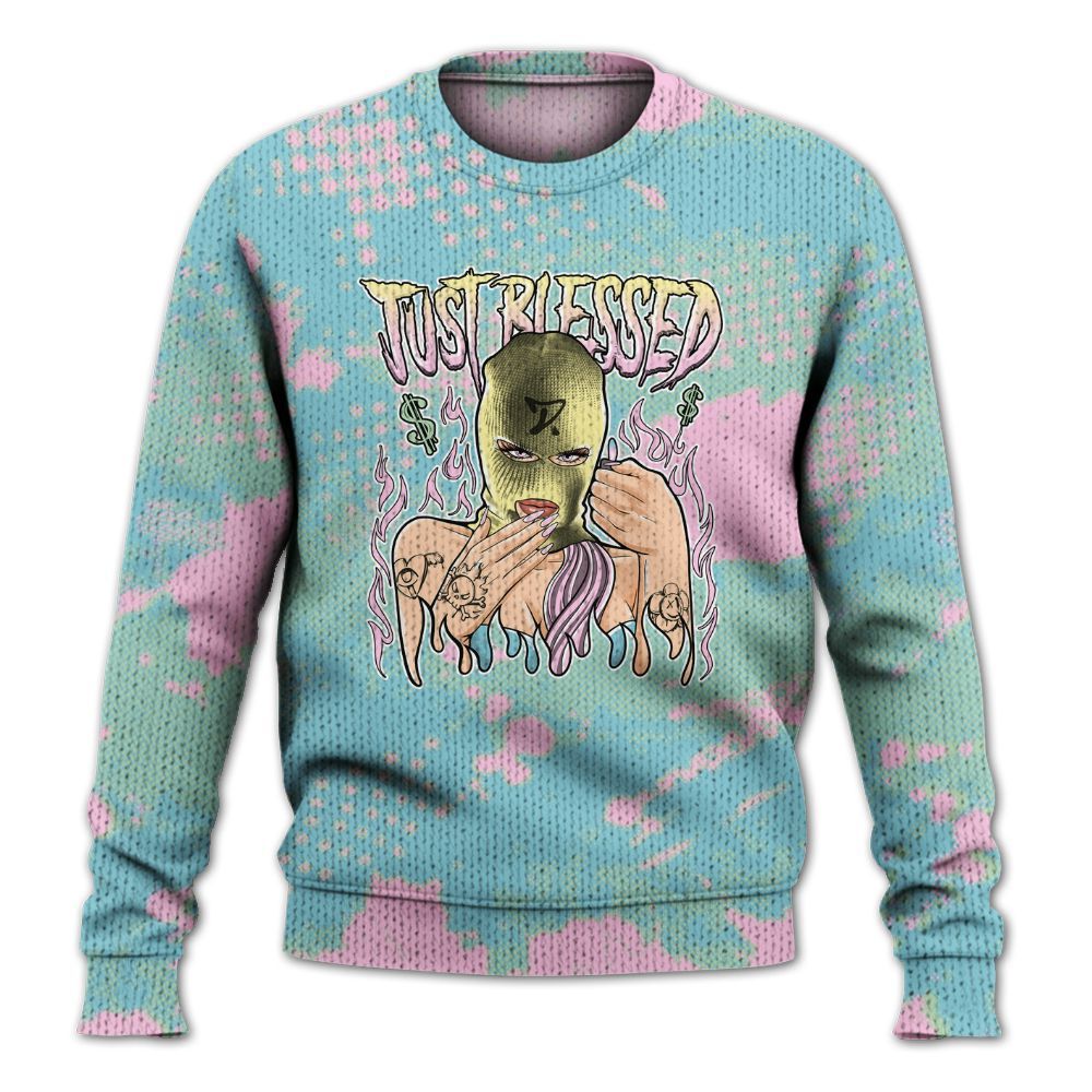 Knitted Sweater To Match SB Dunk Low Visty - Blessed!! Smoke Dot