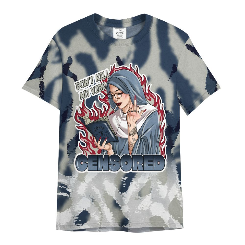 Shirt To Match Navy Blue 2024 6s - Censoredz Burn All Over Print
