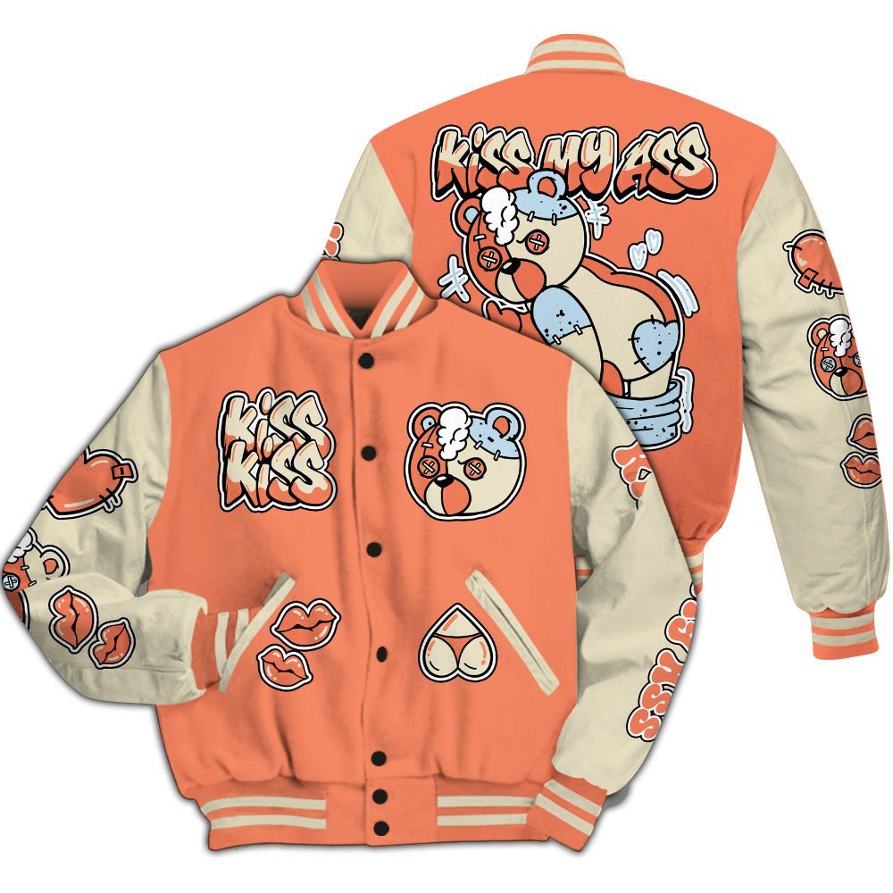 Varsity Jacket To Match DJ Khaled Crimson Bliss 5s - Kiss My Hugz All Over Print