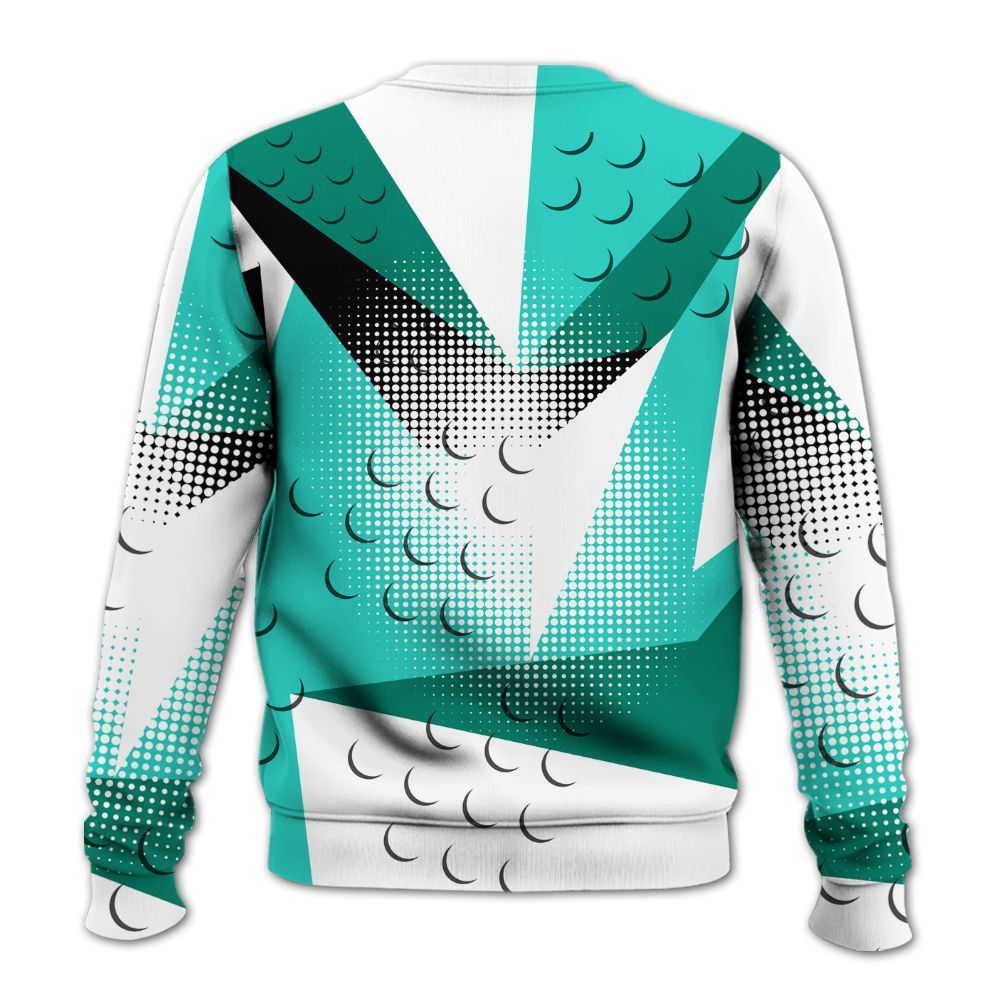 Sweatshirt To Match Dunk Low Clear Jade - Poly Custom Name Number 23 5s All Over Print