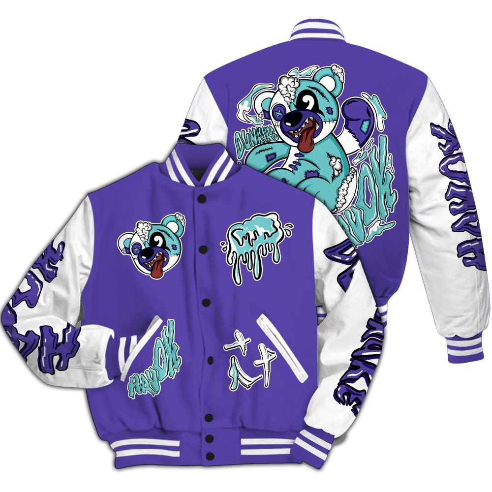 Varsity Jacket To Match Low Hornets 1s - Havok Bear All Over Print