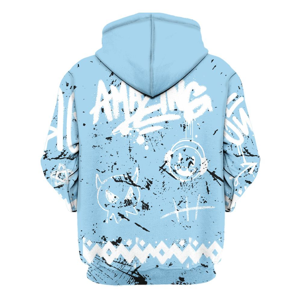 Hoodie To Match Legend Blue 11s - Friday Sneaker Crayon All Over Print