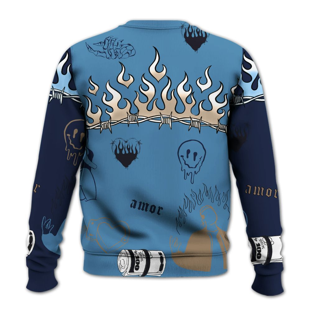 Sweatshirt To Match Air Force 1 Stash - Snake Trust No One All Over Print