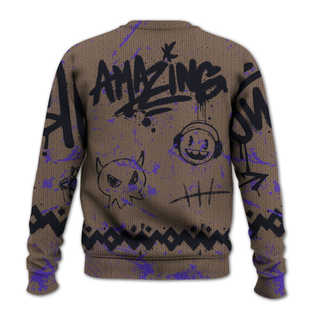 Knitted Sweater To Match Olive Concord 9s - Friday Sneaker Crayon