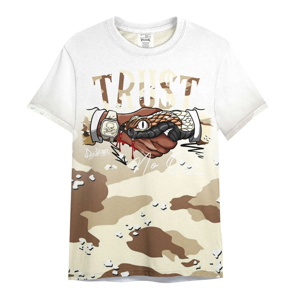 Shirt To Match Desert Camo 3s - Snake Trust No One Drip All Over Print