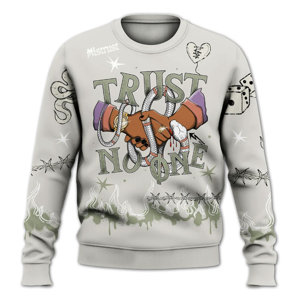 Sweatshirt To Match Dunk Low Floral Swoosh 2025 - Trust No One Snake-Bite Doodle Crayon All Over Print