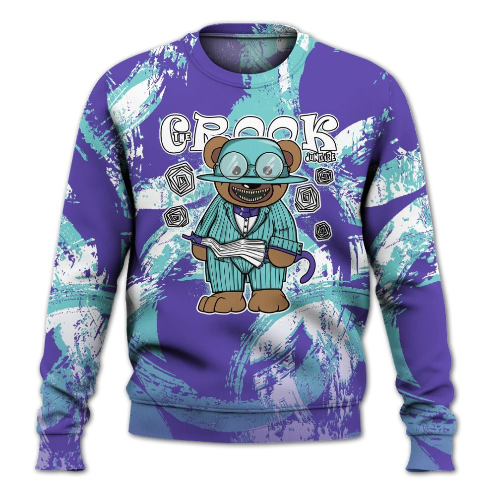 Sweatshirt To Match Low Hornets 1s - Swindler Bear Circle Slpash All Over Print