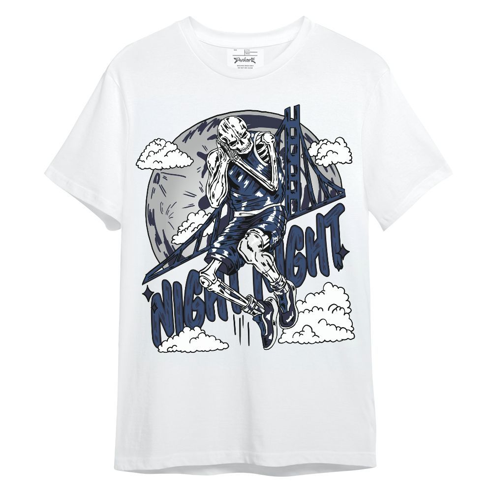 Shirt To Match Low 85 Metallic Blue 1s - Seeya Skeleton Unisex Shirt