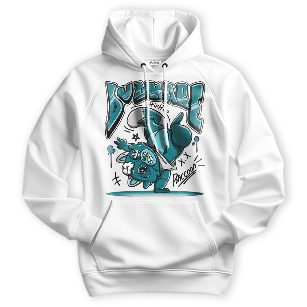 Sweatshirt To Match Oxidized Green 4s Hoodie - Freestyle Hip Hop Raccoon Hoodie Unisex 1505 DNY
